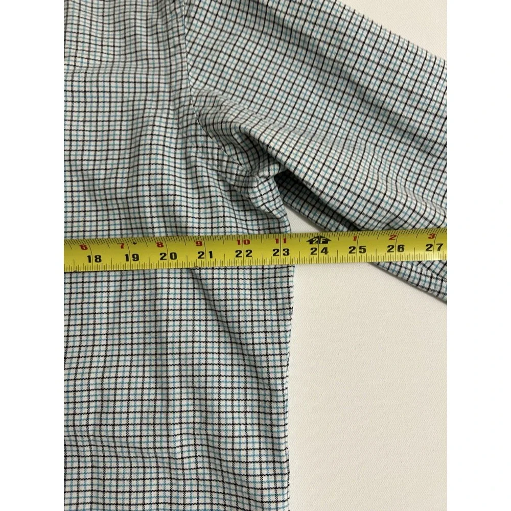 Polo Ralph Lauren Classic Fit Checkered Button Down Shirt Blue & White Large